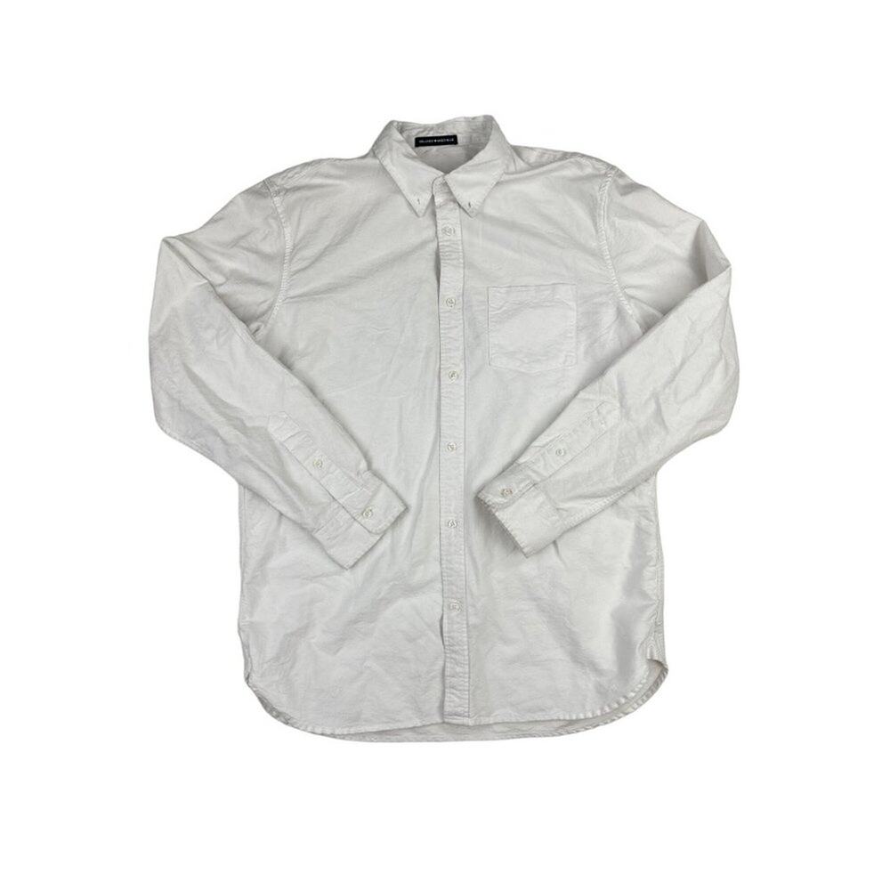 Brandy Melville - Button Down Long Sleeve Shirt in White